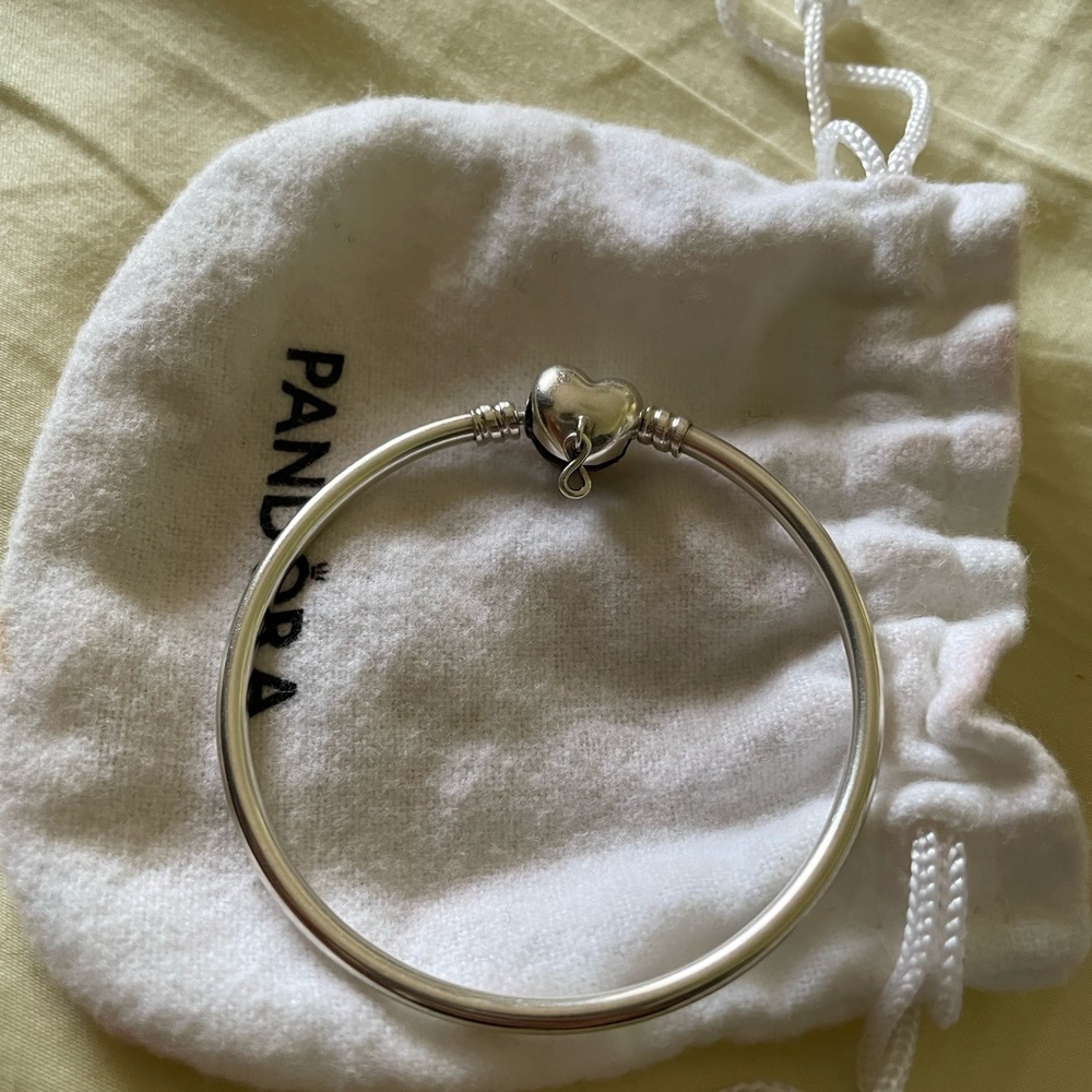 Pandora Silver Heart Clasp Bracelet